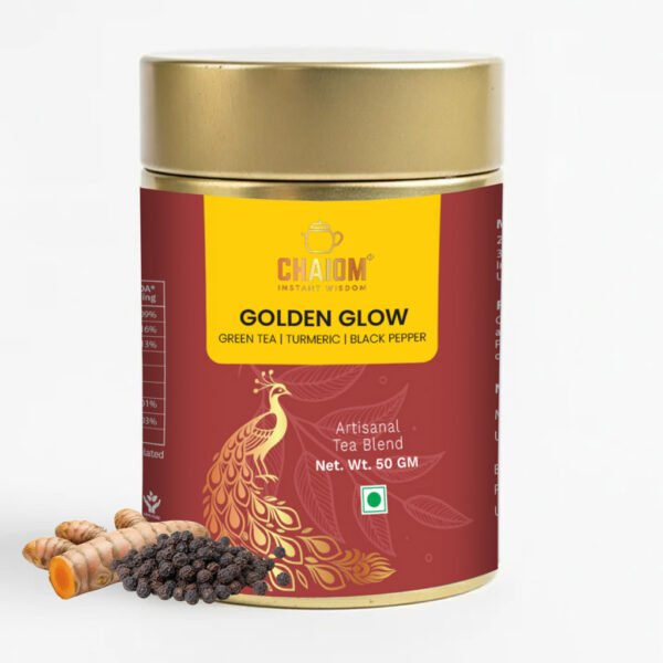 Golden Glow Turmeric & Ginger Green Tea – 50g Premium Loose Leaf Tea