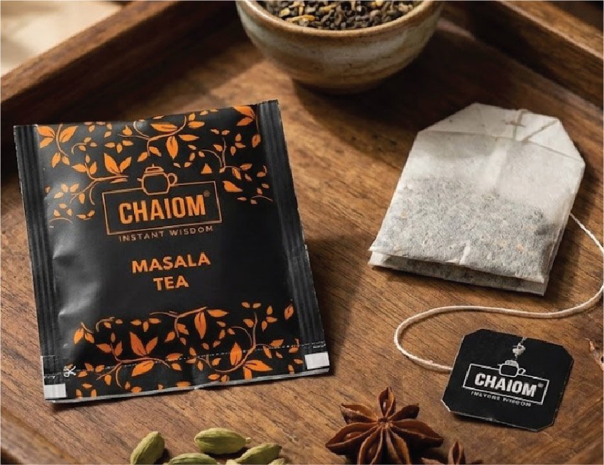 Double chamber tea bags with Sachets