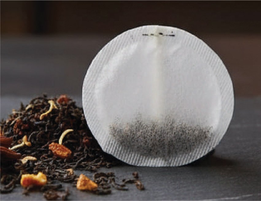 Round pod tea bags without Sachets